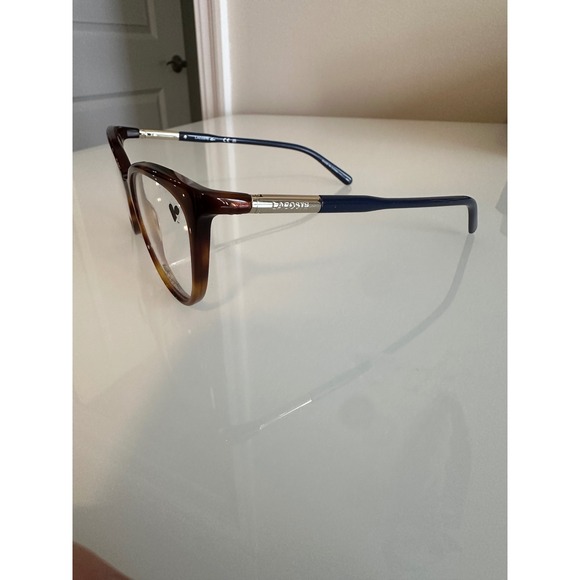 Lacoste L2911 240 Tortoise Shell Cat Eye Eyeglasses Frames 55-17-135 Havana Navy main image 5